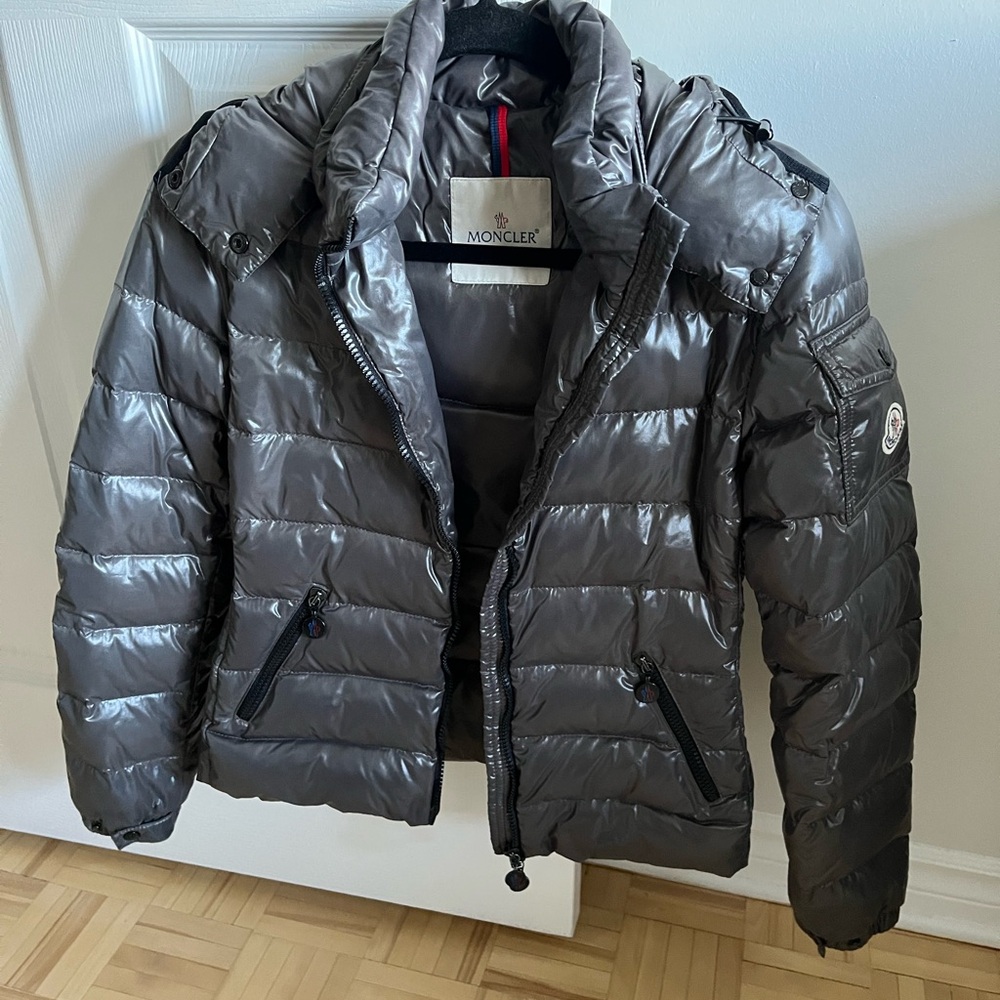 Moncler Charcoal Quilted Jacket